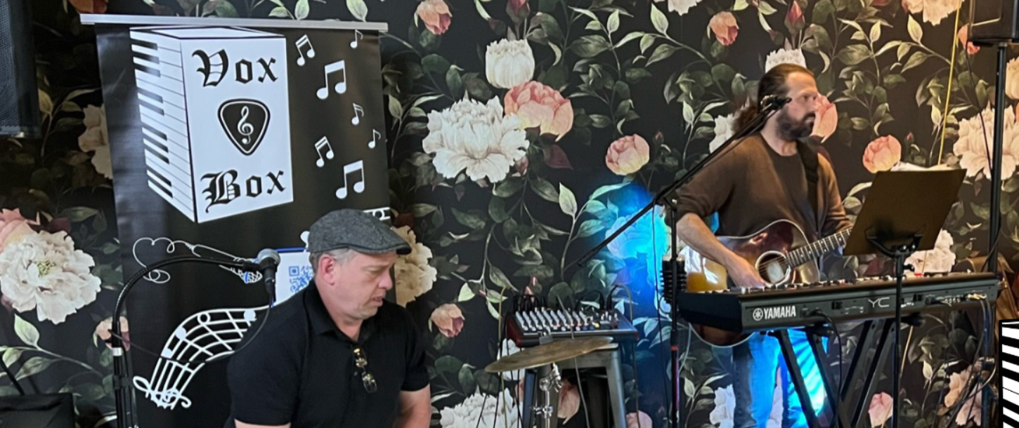 Vox & Box Duo performing live